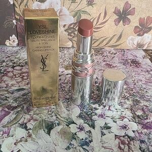 YSL 201 Rosewood blush : Rouge Volupté Shine Lipstick